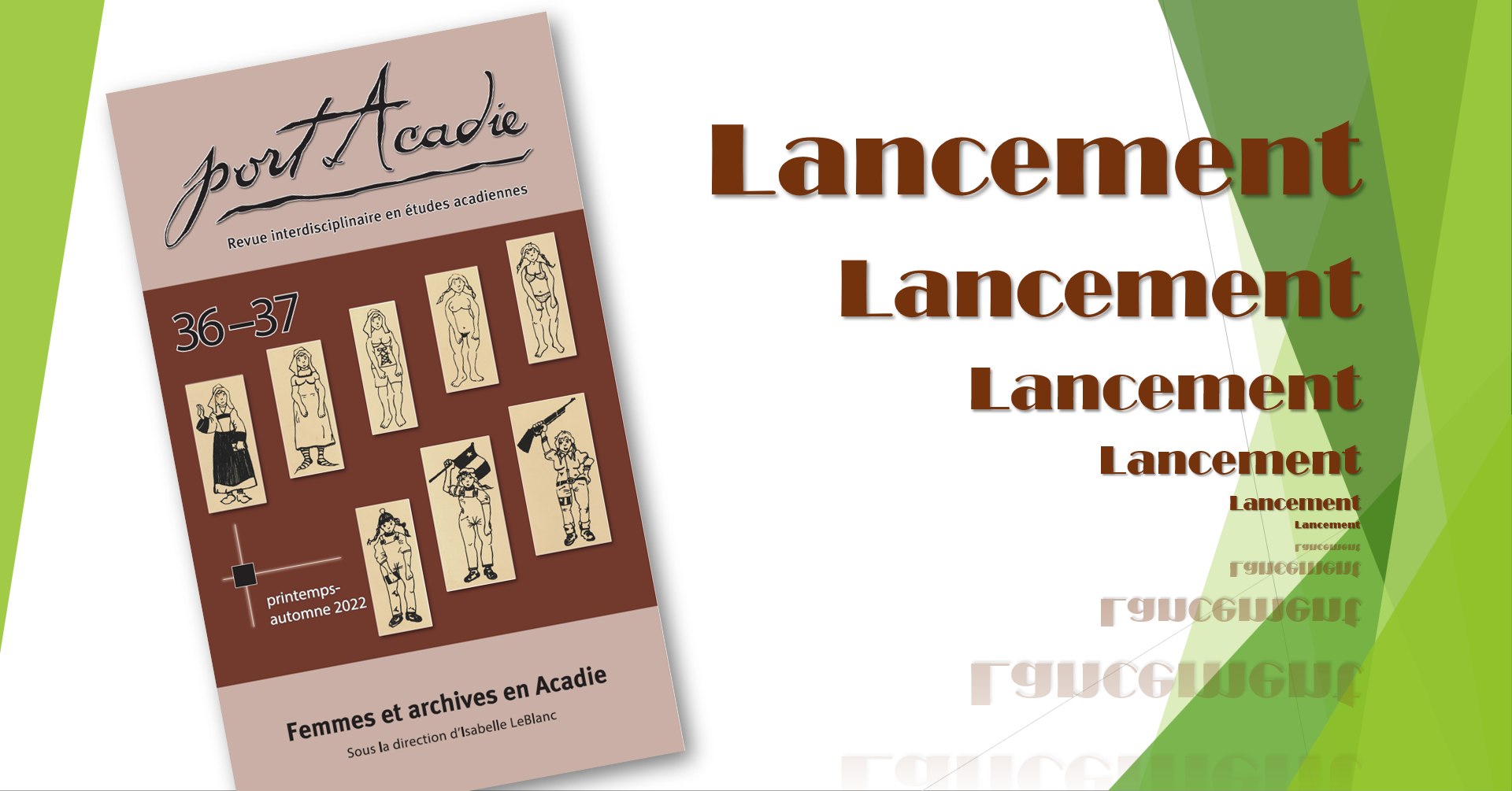 Invitation, 10 septembre 2023 : Lancement de la revue Port Acadie ...